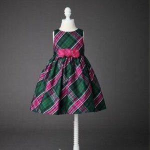 NWT Janie and Jack: Plaid Silk Holiday Dress